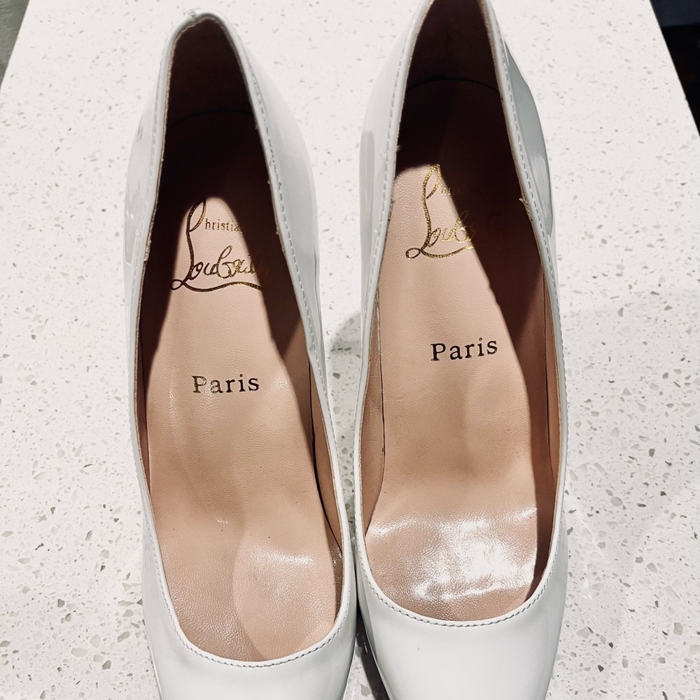 Christian Louboutin Elegant White Heels